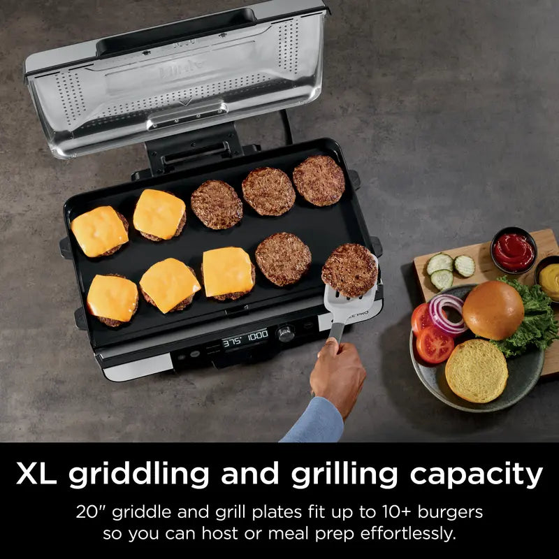 20" XL Indoor Grill & Griddle Bring BBQ Flavor Into Your Home