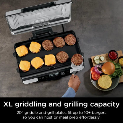 20" XL Indoor Grill & Griddle Bring BBQ Flavor Into Your Home
