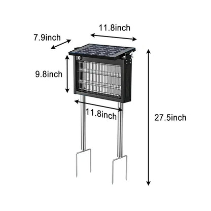 Smart Solar Bug Zapper Rechargeable • Waterproof • Outdoor & Indoor Use